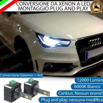 Coppia Lampade D3S Led Da Xenon A Led 12000 Lumen 6000K AUDI A1
