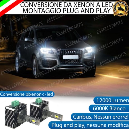 Coppia Lampade D3S Led Da Xenon A Led 12000 Lumen 6000K AUDI Q7 dal 2011 al 2015