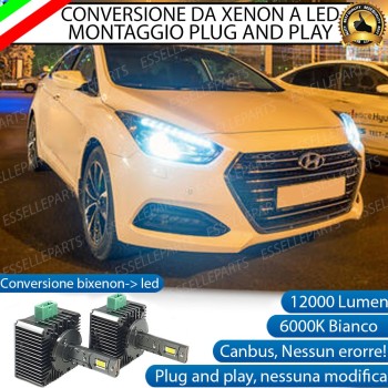 Coppia Lampade D3S Led Da Xenon A Led 12000 Lumen 6000K HYUNDAI I40