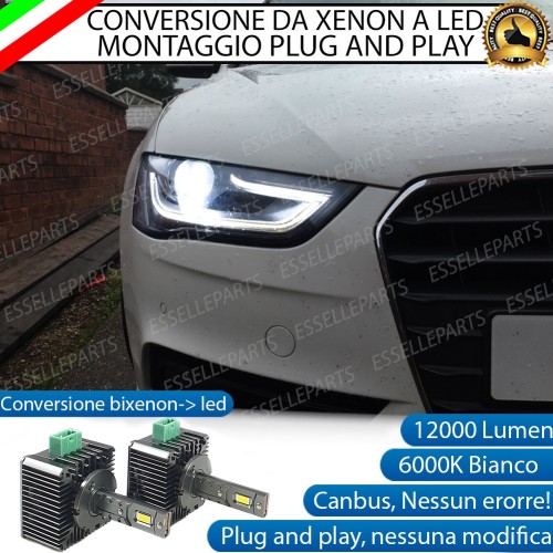 Coppia Lampade D3S Led Da Xenon A Led 12000 Lumen 6000K AUDI A5 (8T) (8T) Sportback