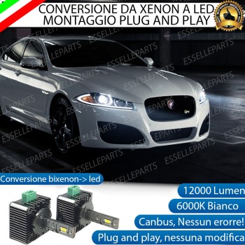Conversione D3S Led Da Xenon A Led 12000 Lumen 6000K JAGUAR XF dal 2012 in poi