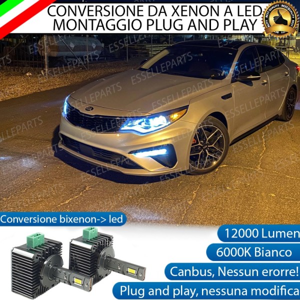 Coppia Lampade D3S Led Da Xenon A Led 12000 Lumen 6000K KIA Optima