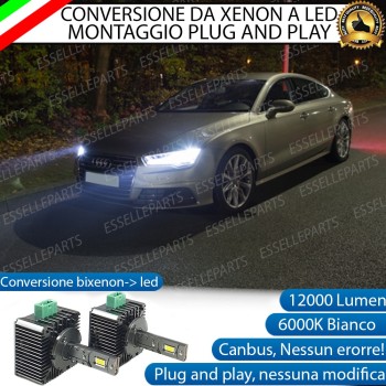 Coppia Lampade D3S Led Da Xenon A Led 12000 Lumen 6000K AUDI A7