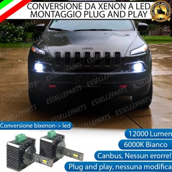 Coppia Lampade D3S Led Da Xenon A Led 12000 Lumen 6000K JEEP Cherokee KL