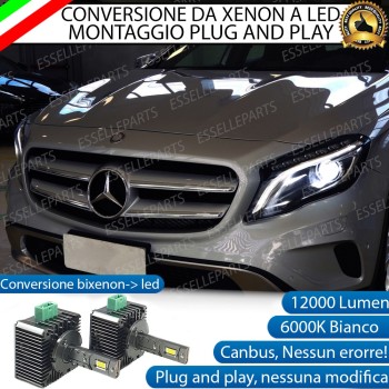Coppia Lampade D3S Led Da Xenon A Led 12000 Lumen 6000K MERCEDES GLA X156