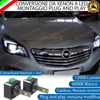 Coppia Lampade D3S Led Da Xenon A Led 12000 Lumen 6000K OPEL Insignia dal 2014 in poi Coppia Lampade D3S Led Da Xenon A Led 12000 Lumen 6000K OPEL Insignia dal 2014 in poi