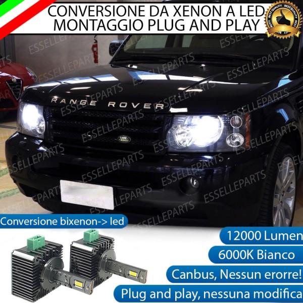 Conversione D3S Led Da Xenon A Led 12000 Lumen 6000K LAND ROVER Range Rover 3 DAL 2010 AL 2012