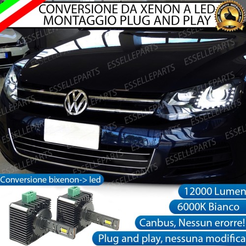 Coppia Lampade D3S Led Da Xenon A Led 12000 Lumen 6000K VOLKSWAGEN EOS 1 RESTYLING