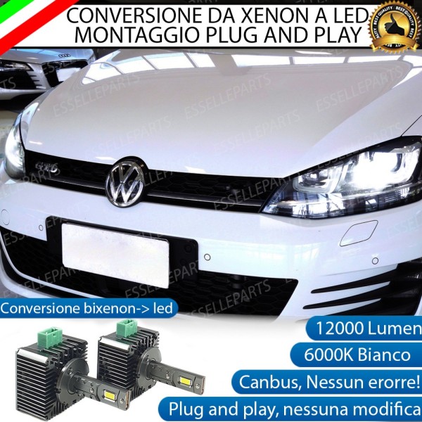 Coppia Lampade D3S Led Da Xenon A Led 12000 Lumen 6000K VOLKSWAGEN Sportsvan