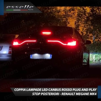 Coppia Lampade LED P21W Stop Posteriori per RENAULT MEGANE 4