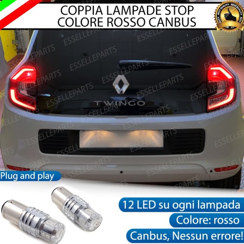 MODELLI RESTYLING - Coppia Lampade LED P21W Stop Posteriori per RENAULT TWINGO 3