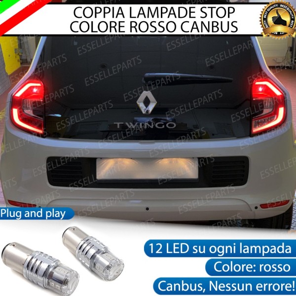 MODELLI RESTYLING - Coppia Lampade LED P21W Stop Posteriori per RENAULT TWINGO 3