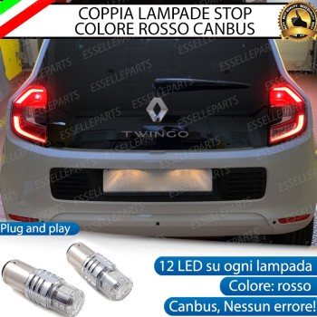 MODELLI RESTYLING - Coppia Lampade LED P21W Stop Posteriori per RENAULT TWINGO 3