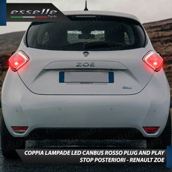 Coppia Lampade LED P21W Stop Posteriori per RENAULT ZOE