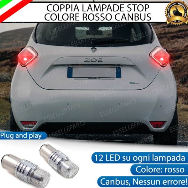 Coppia Lampade LED P21W Stop Posteriori per RENAULT ZOE