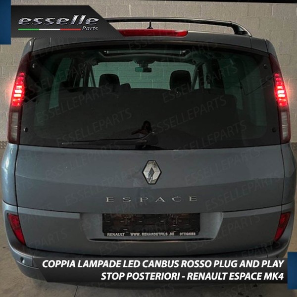 Coppia Lampade LED BAY15D Stop / Posizione Posteriori per RENAULT ESPACE 4