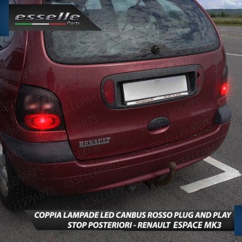 Coppia Lampade LED BAY15D Stop / Posizione Posteriori per RENAULT ESPACE 3