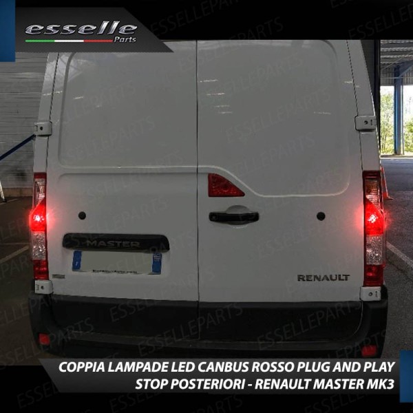 Coppia Lampade LED BAY15D Stop / Posizione Posteriori per RENAULT MASTER 3
