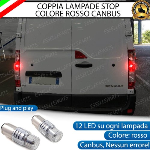Coppia Lampade LED BAY15D Stop / Posizione Posteriori per RENAULT MASTER 3