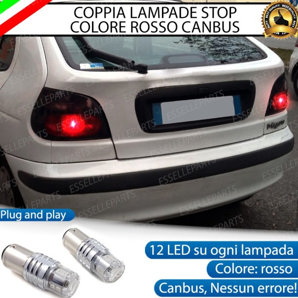 Coppia Lampade LED BAY15D Stop / Posizione Posteriori per RENAULT MEGANE 1