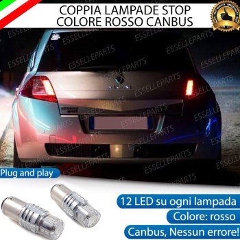 Coppia Lampade LED BAY15D Stop / Posizione Posteriori per RENAULT MEGANE 2