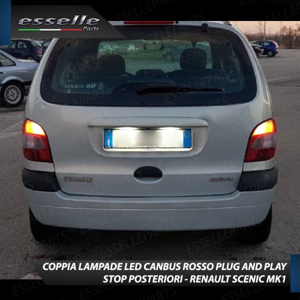 Coppia Lampade LED BAY15D Stop / Posizione Posteriori per RENAULT SCENIC 1