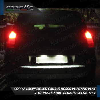 Coppia Lampade LED BAY15D Stop / Posizione Posteriori per RENAULT SCENIC 2 Coppia Lampade LED BAY15D Stop / Posizione Posteriori per RENAULT SCENIC 2