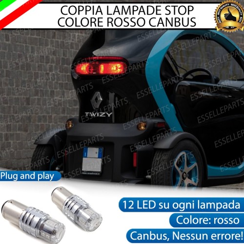 Coppia Lampade LED BAY15D Stop / Posizione Posteriori per RENAULT TWIZY