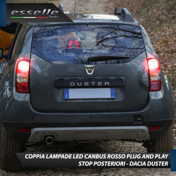 Coppia Lampade LED BAY15D Stop / Posizione Posteriori per DACIA DUSTER