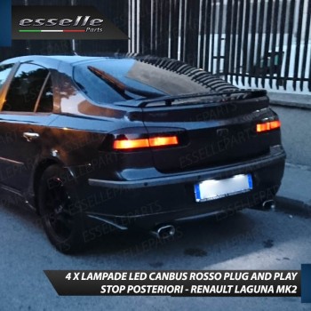 4 X Lampade LED BAY15D Stop / Posizione Posteriori per RENAULT LAGUNA 2