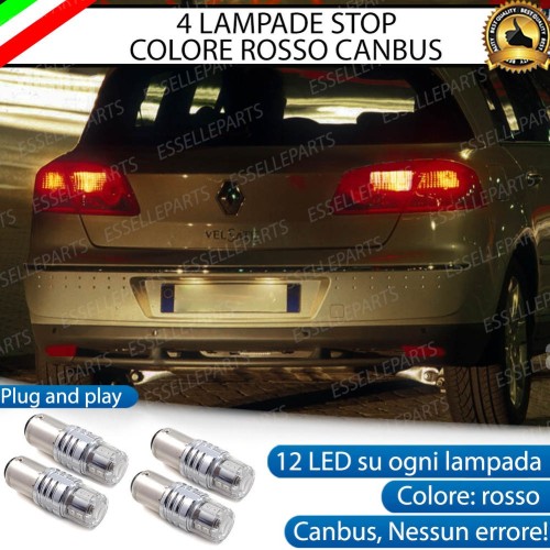 4 X Lampade LED BAY15D Stop / Posizione Posteriori per RENAULT VEL SATIS