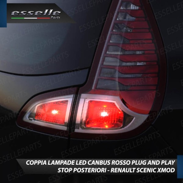 4 X Lampade LED BAY15D Stop / Posizione Posteriori per RENAULT SCENIC 3 XMOD