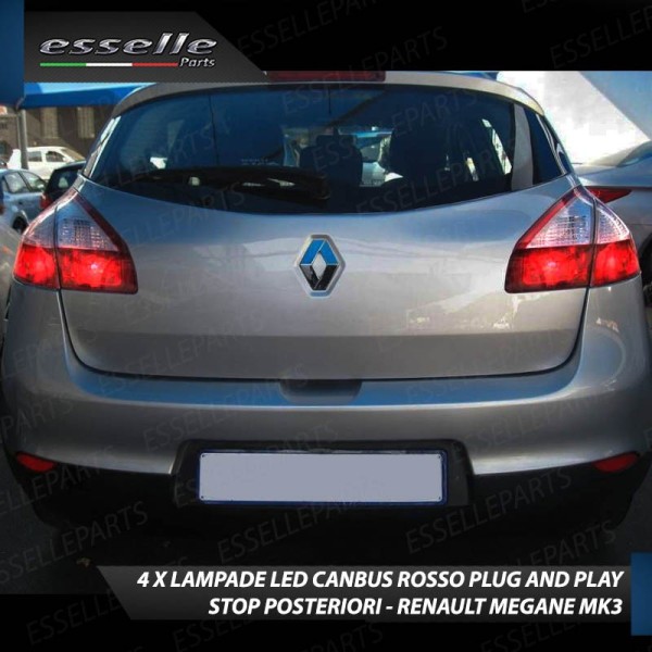 4 X Lampade LED BAY15D Stop Posizione Posteriori per RENAULT MEGANE 3 5 PORTE