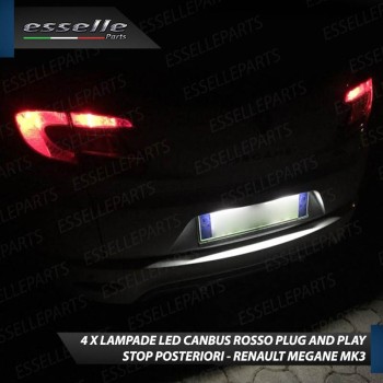 MODELLI SW 4 X Lampade LED BAY15D Stop / Posizione Posteriori per RENAULT MEGANE 3 SW