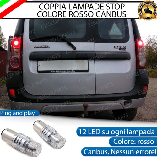 Coppia Lampade LED BAY15D Stop / Posizione Posteriori per DACIA LOGAN I