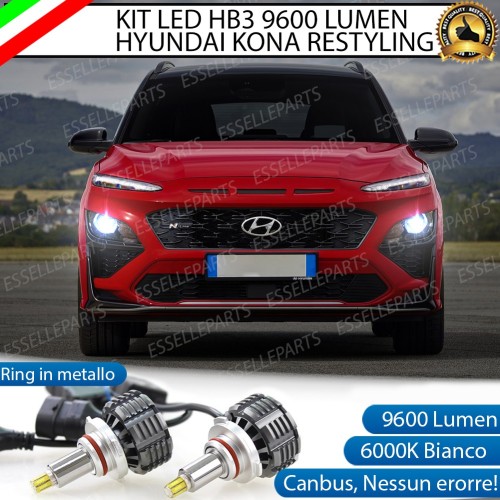 Kit Full LED HB3 9600 Lumen 6000K bianco HYUNDAI KONA RESTYLING