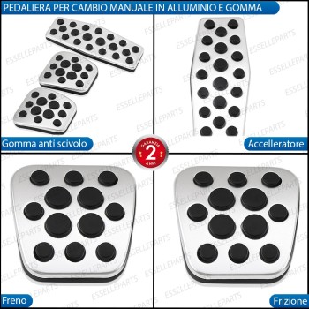 Set Copripedali per Opel Mokka con Cambio Manuale Set Copripedali per Opel Mokka con Cambio Manuale