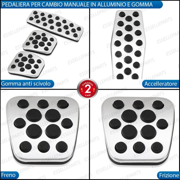 Set Copripedali per Opel Insignia con Cambio Manuale