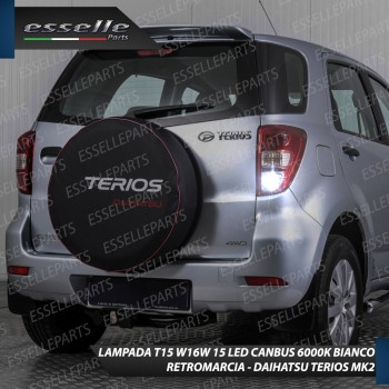Luce Retromarcia DAIHATSU TERIOS II 600 LUMEN T15 W16W CANBUS 3.0 NO ERROR