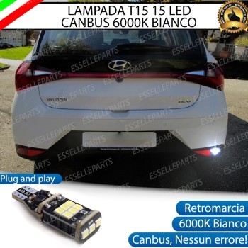 Lampada Retromarcia LED T15 per HYUNDAI I20 MK3 Canbus 6000K