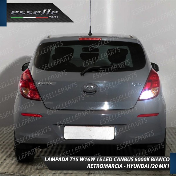 Lampada Retromarcia LED T15 per HYUNDAI I20 MK1 RESTYLING