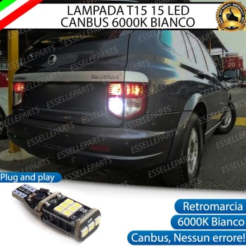 Luce Retromarcia SSANGYONG KYRON 600 LUMEN T15 W16W CANBUS 3.0 NO ERROR