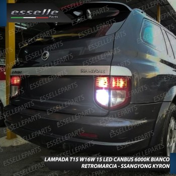 Luce Retromarcia SSANGYONG KYRON 600 LUMEN T15 W16W CANBUS 3.0 NO ERROR