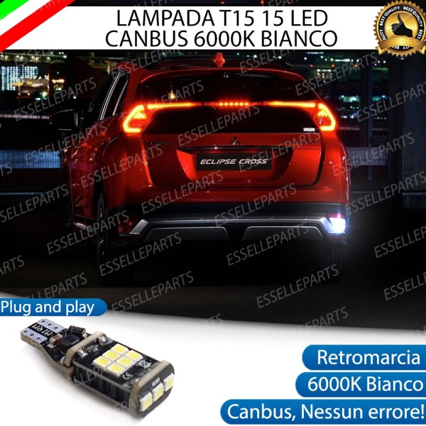 Luce Retromarcia MITSUBISHI ECLIPSE CROSS 600 LUMEN T15 W16W CANBUS 3.0 NO ERROR