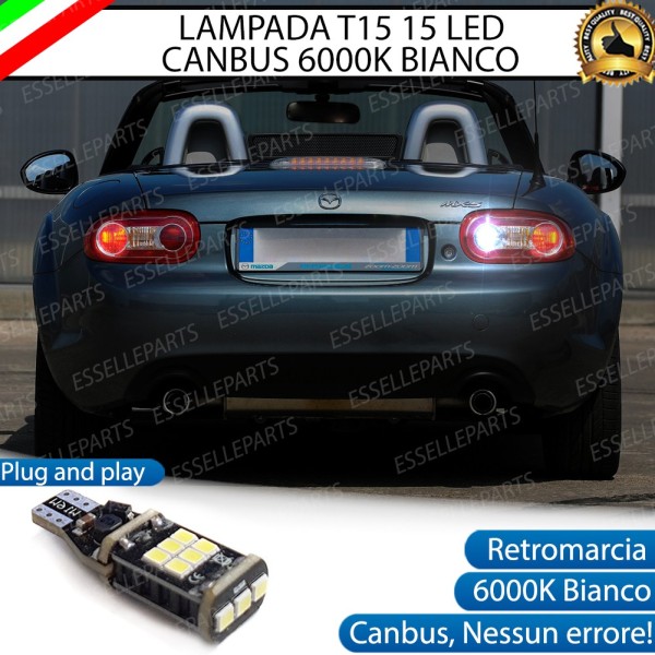 Luce Retromarcia MAZDA MX-5 III 600 LUMEN T15 W16W CANBUS 3.0 NO ERROR