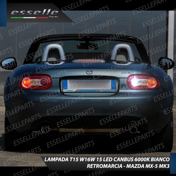 Luce Retromarcia MAZDA MX-5 III 600 LUMEN T15 W16W CANBUS 3.0 NO ERROR