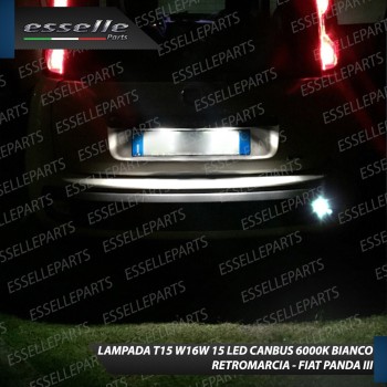 Lampada Retromarcia LED T15 per FIAT PANDA 3 Canbus 6000K