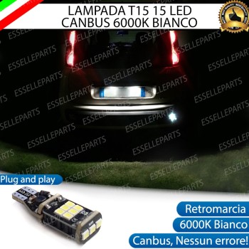 Lampada Retromarcia LED T15 per FIAT PANDA 3 Canbus 6000K