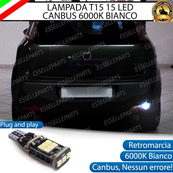 Luce Retromarcia FIAT PUNTO 600 LUMEN T15 W16W CANBUS 3.0 NO ERROR
