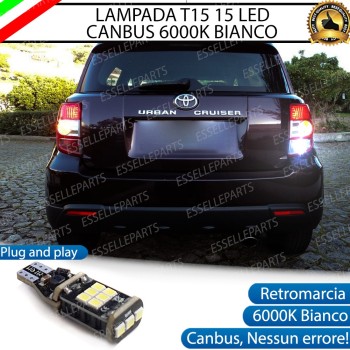 Lampada Retromarcia LED T15 per TOYOTA URBAN CRUISER Canbus